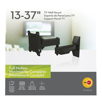 Platt TV-fäste 13 - 37" 2 armar